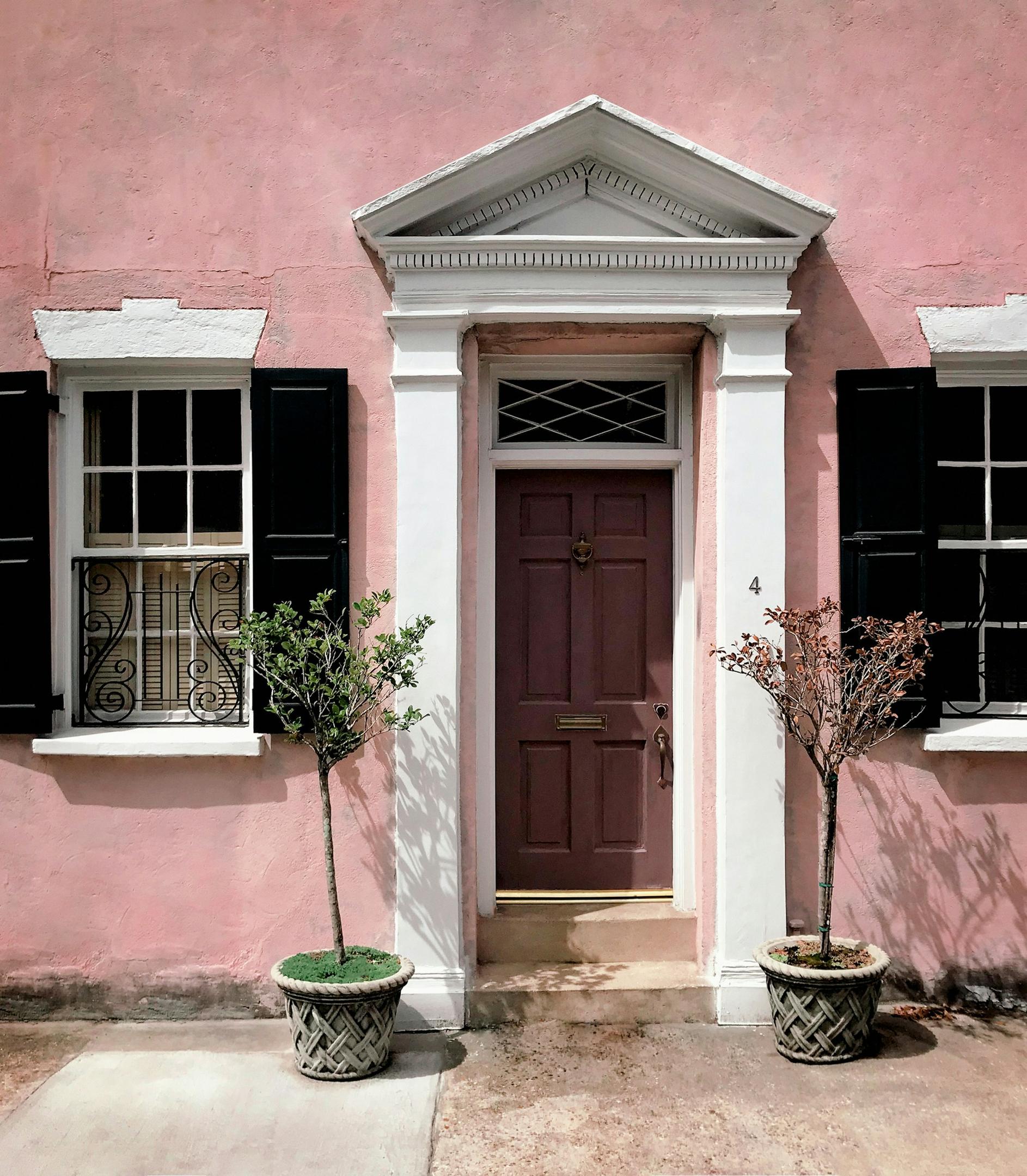 plum front door