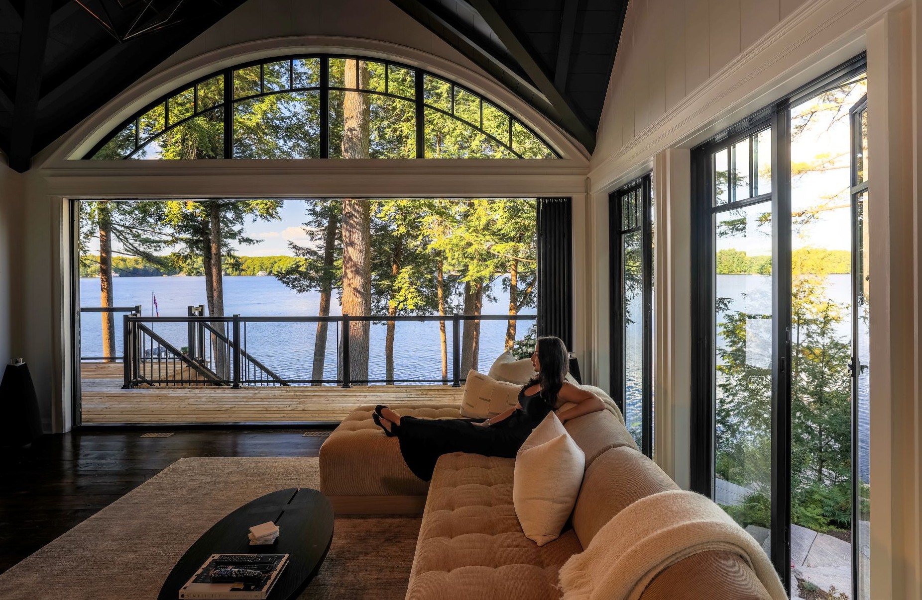 bed in front of window