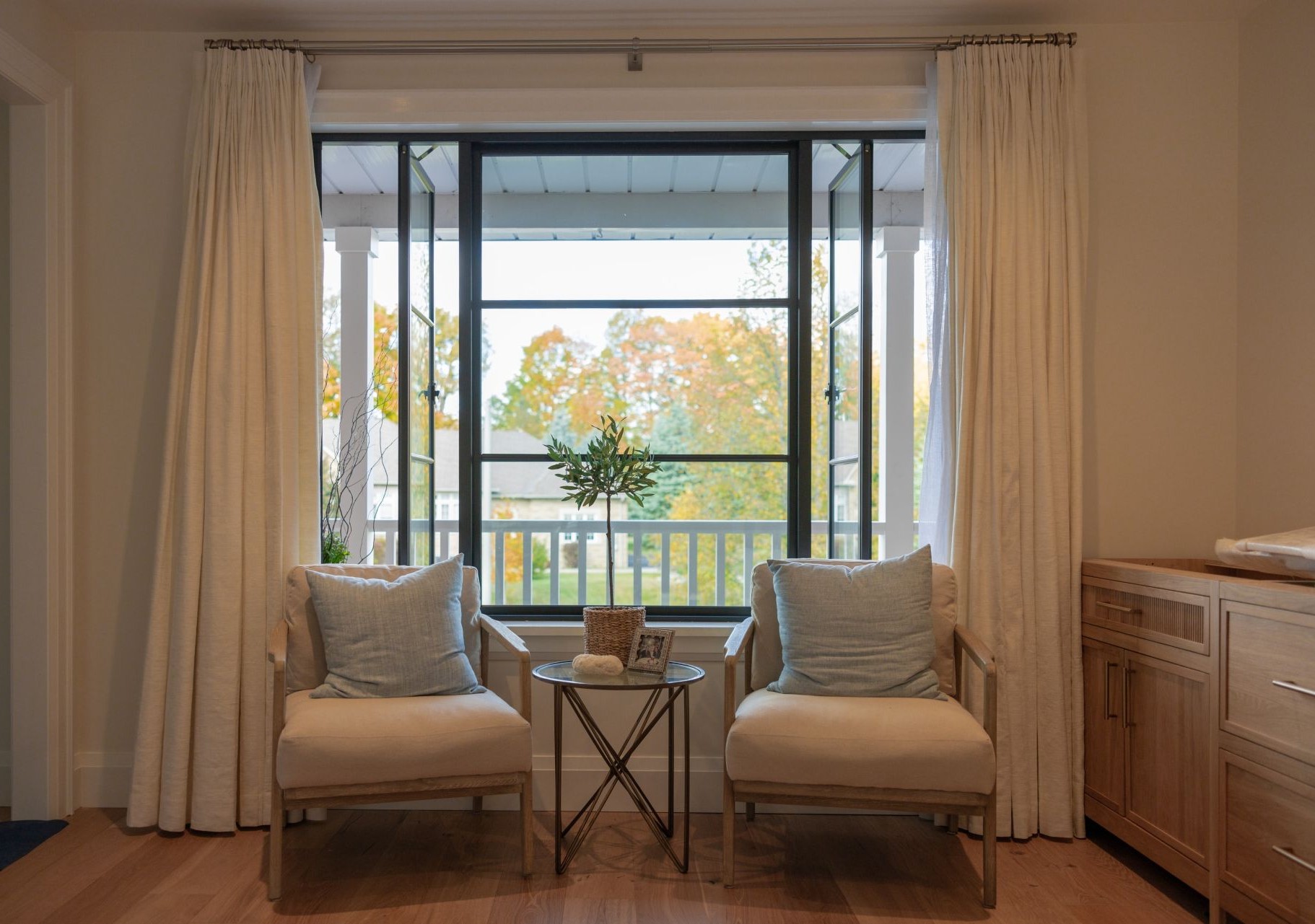 black casement window
