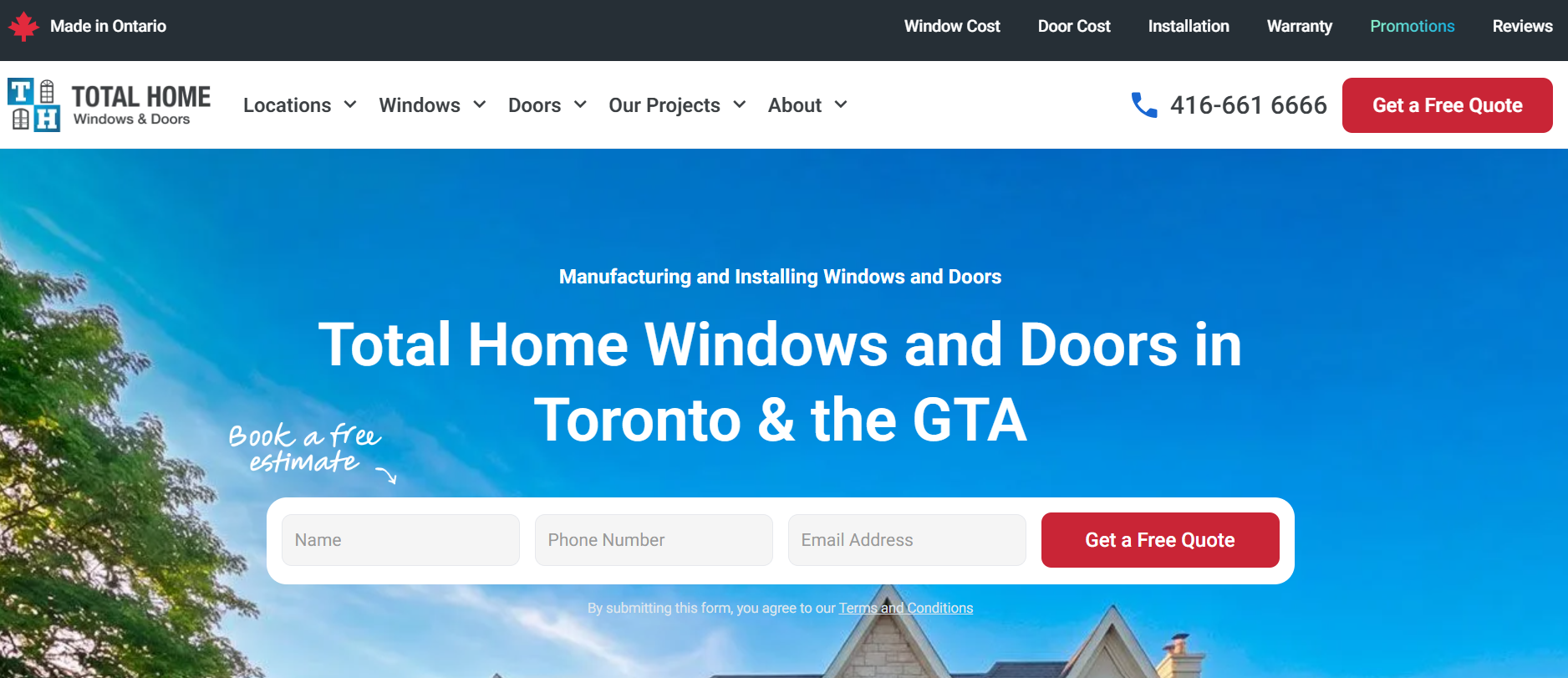 Total Home Windows & Doors homepage