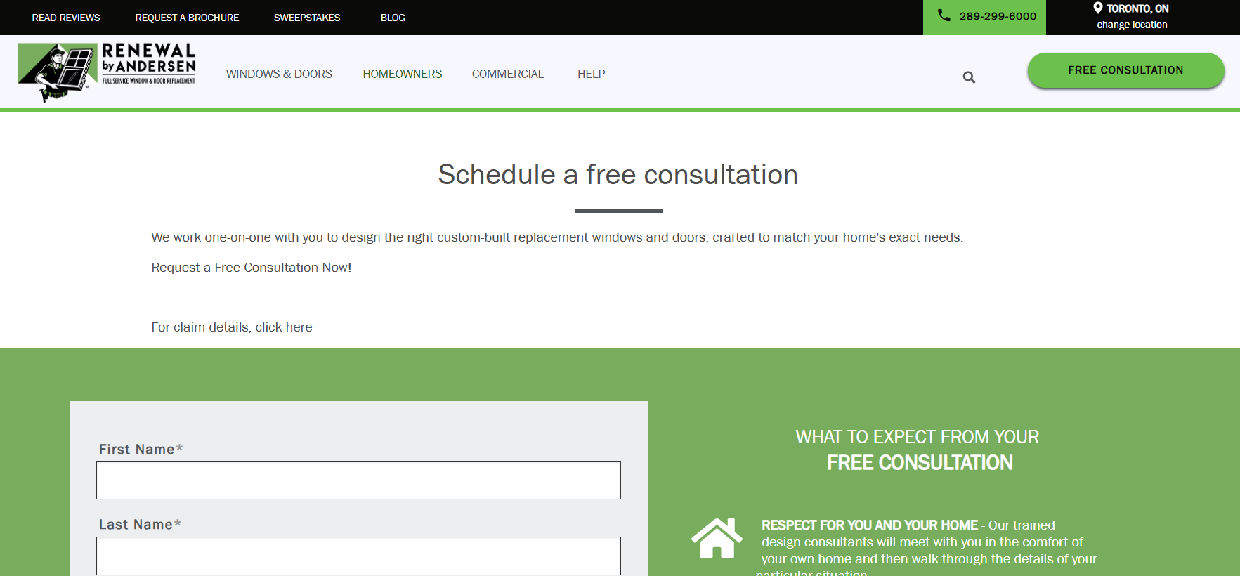 Renewal by Andersen homepage