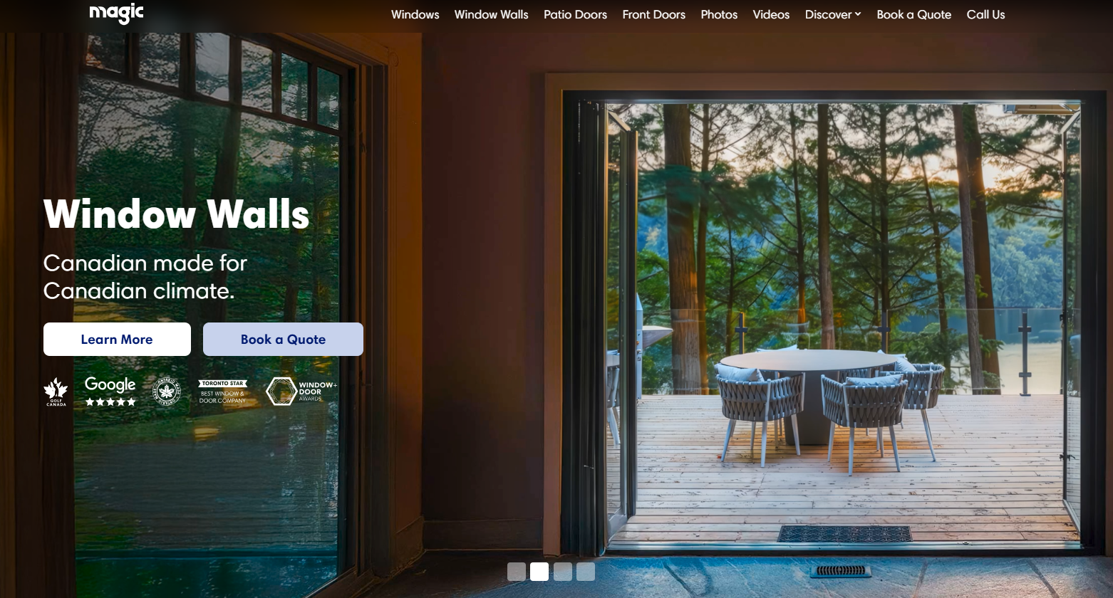 Magic Windows and Doors homepage