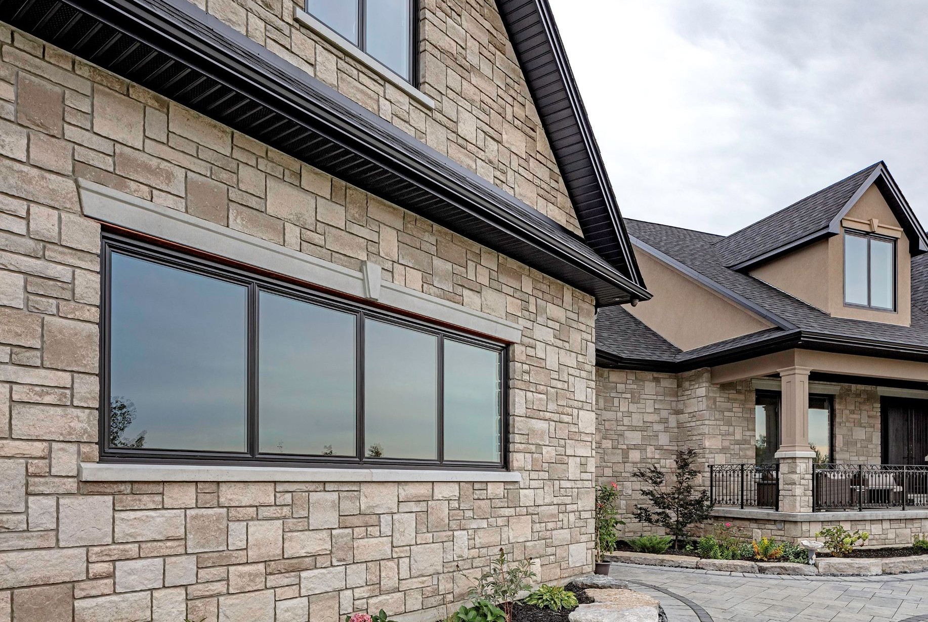 house with multi slide windows