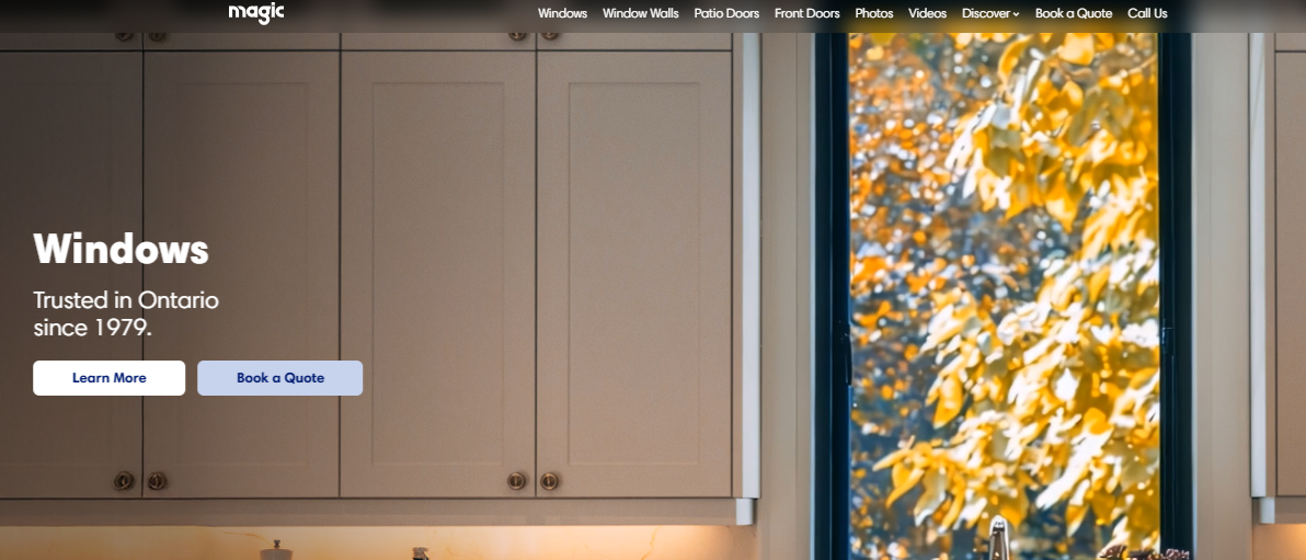 Magic Windows and Doors homepage