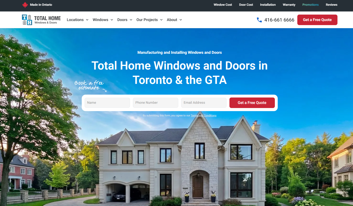 Total Home Windows & Doors homepage