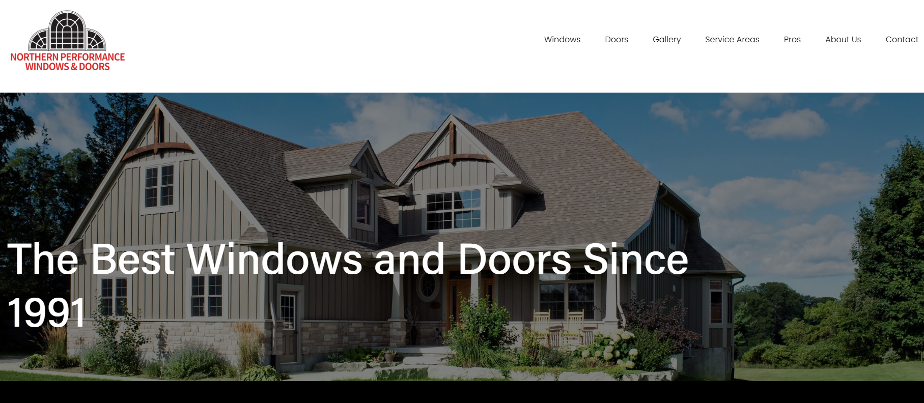 Northern Performance Windows & Doors homepage