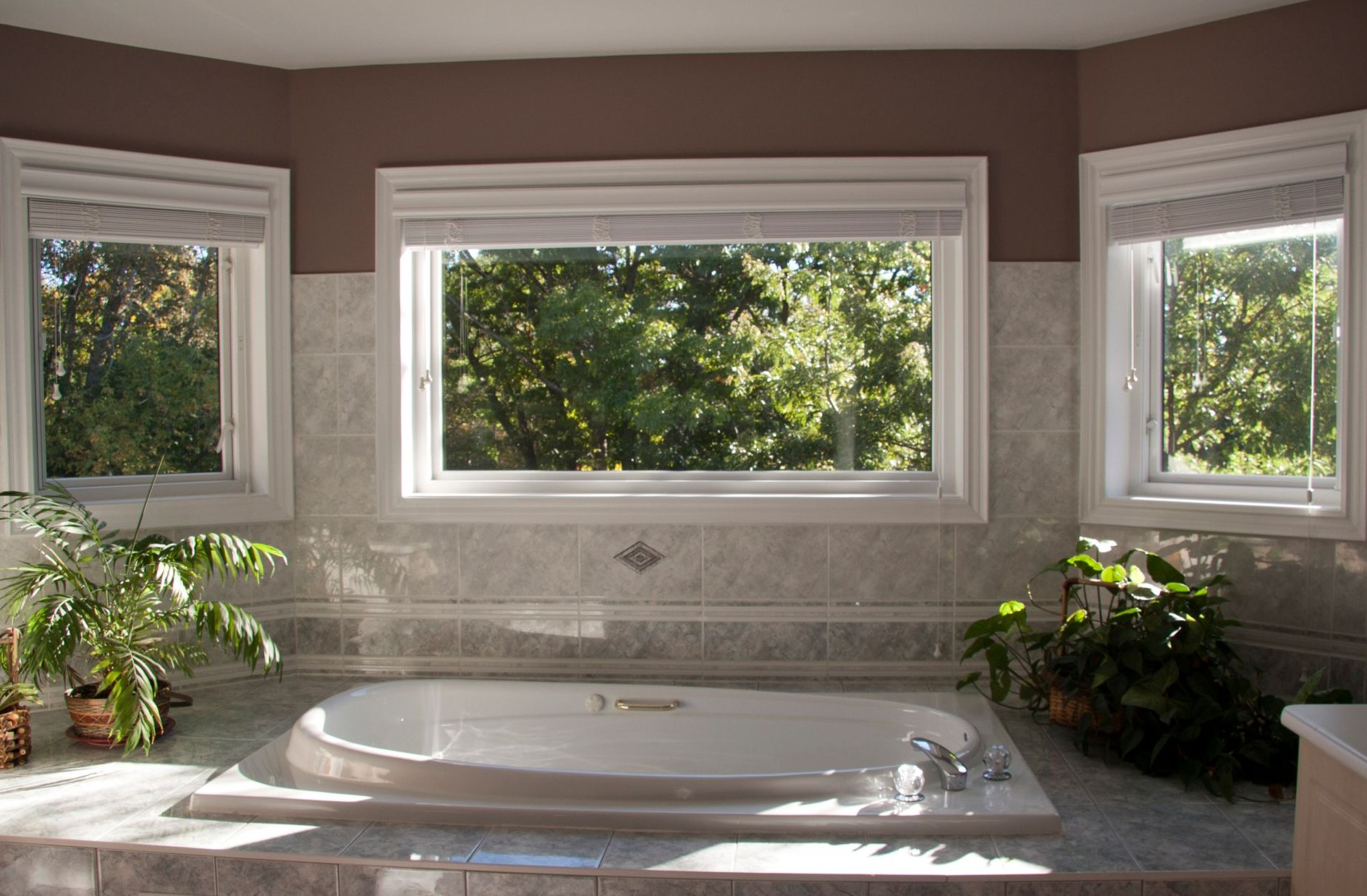 bay window above bathtub