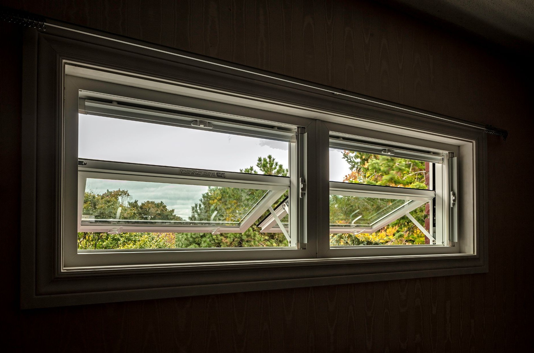 two open awning windows
