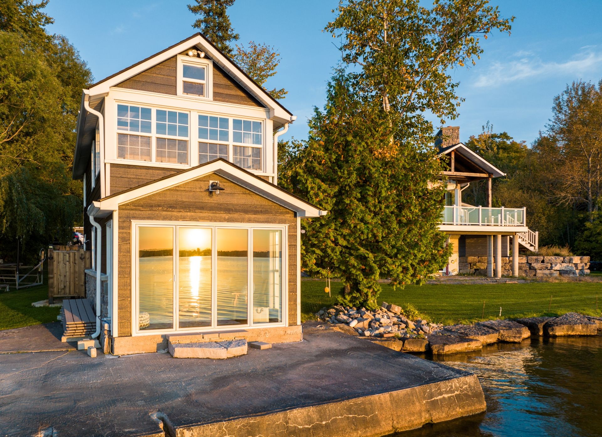 cottage design with double-hung windows