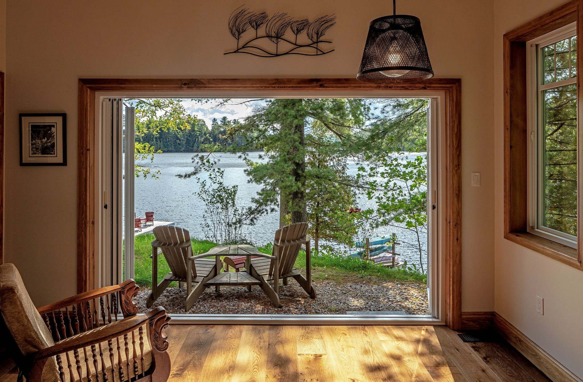cottage window wall