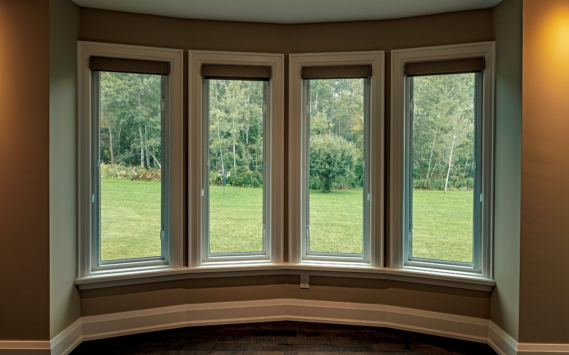 bow windows in the living room
