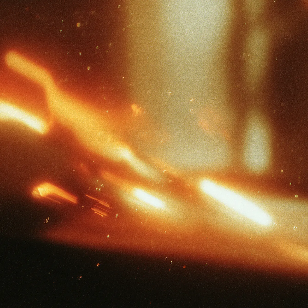 Lumière oranger étincelle de feu