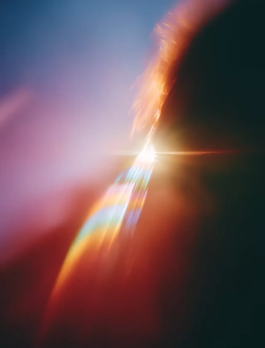 Couleur rosé et lumière chaleureuse mouvement