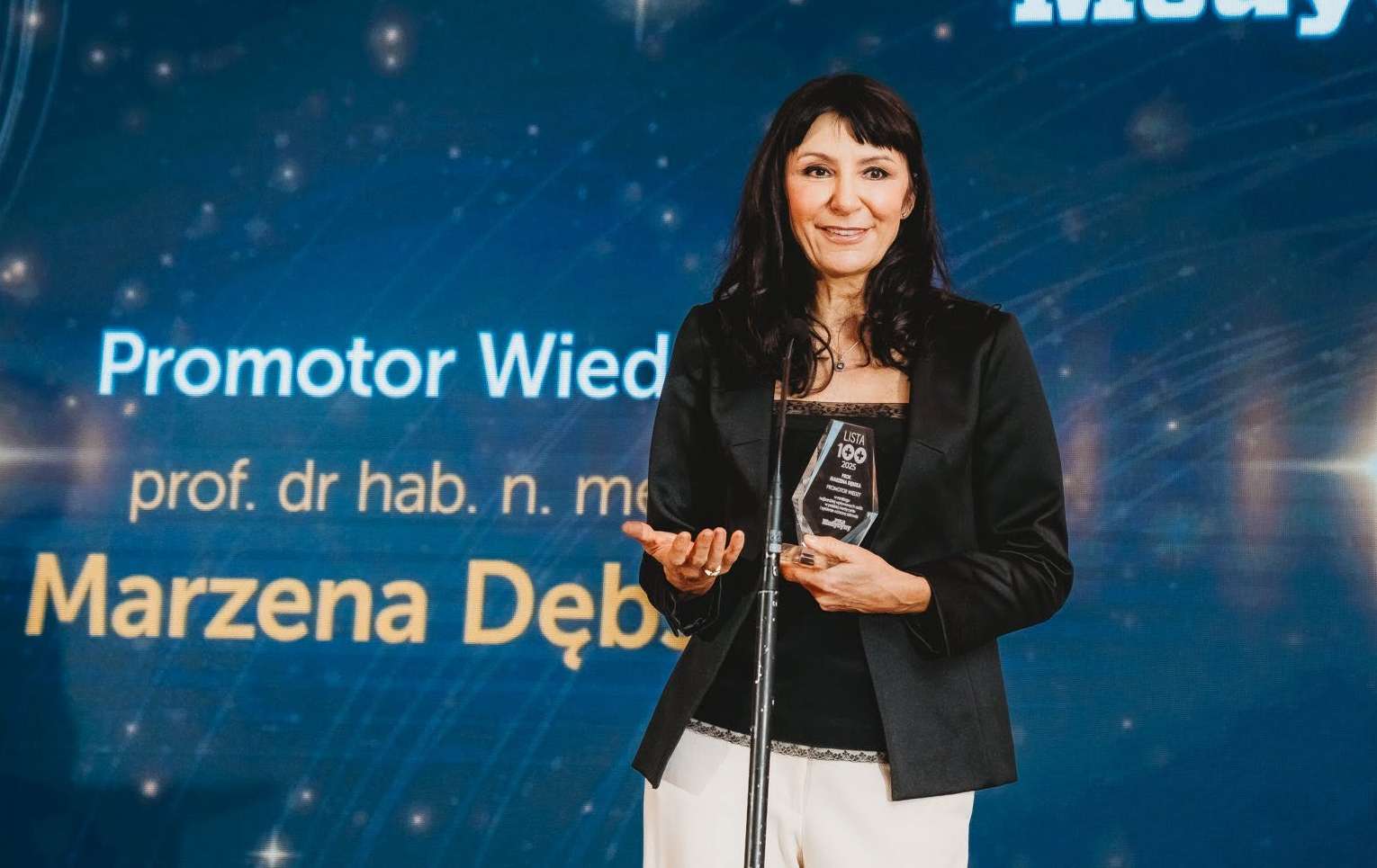 Gala Listy Stu i bezcenne wyróżnienie dla prof. Marzeny Dębskiej: PROMOTOR WIEDZY
