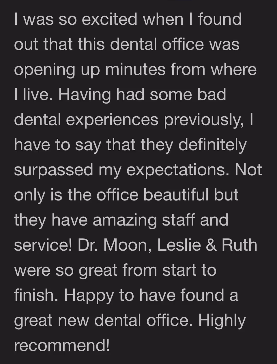 Patient reviews - Excite Dental of Laurel