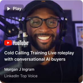 Cold Call Training Live Roleplay with Morgan J Ingram