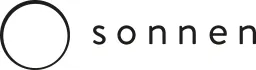Minimalist logo with a black circle outline and the word sonnen in lowercase letters.