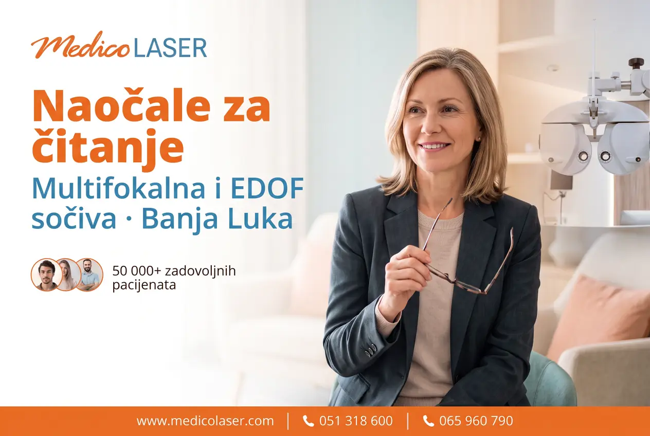 Kako se riješiti naočala za čitanje – multifokalna i EDOF sočiva