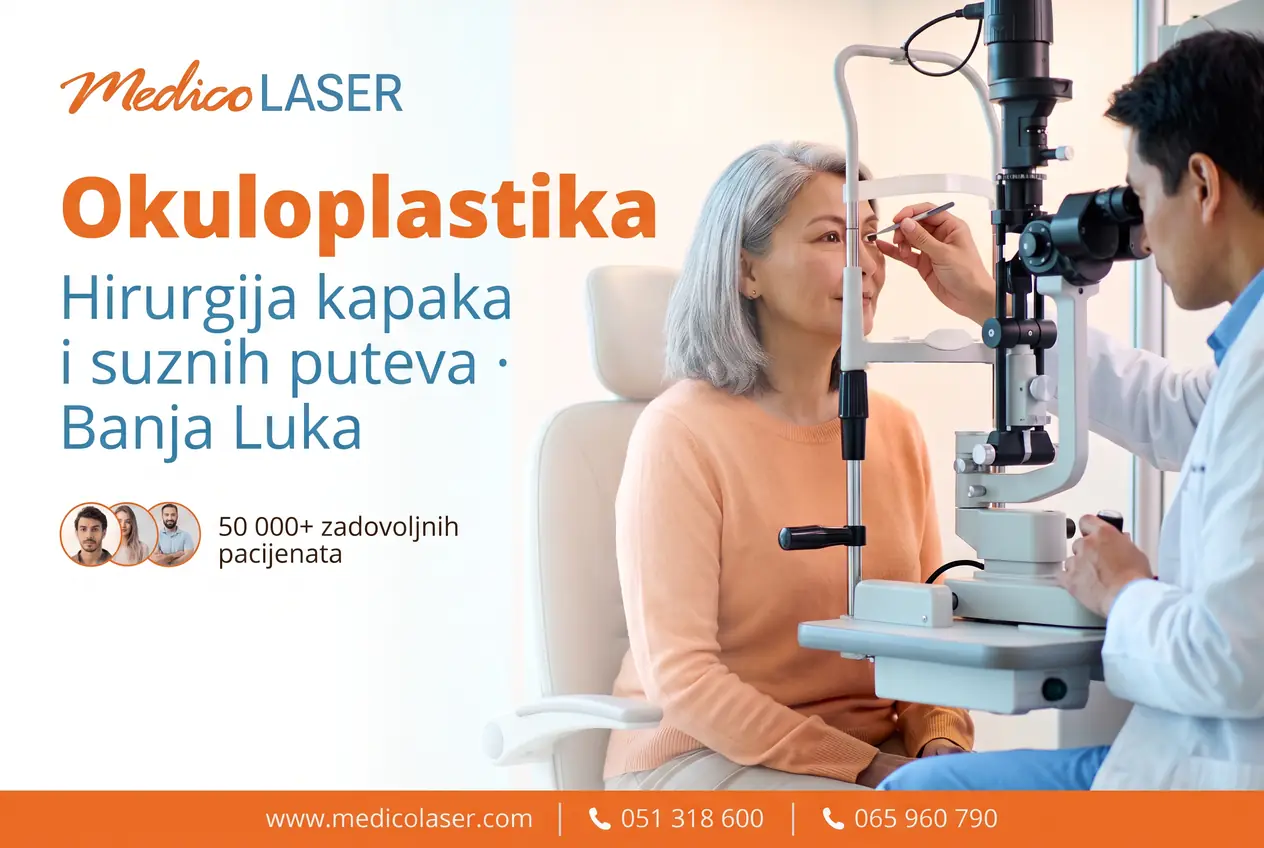 Okuloplastični pregled kapaka u Medico Laser Banja Luka