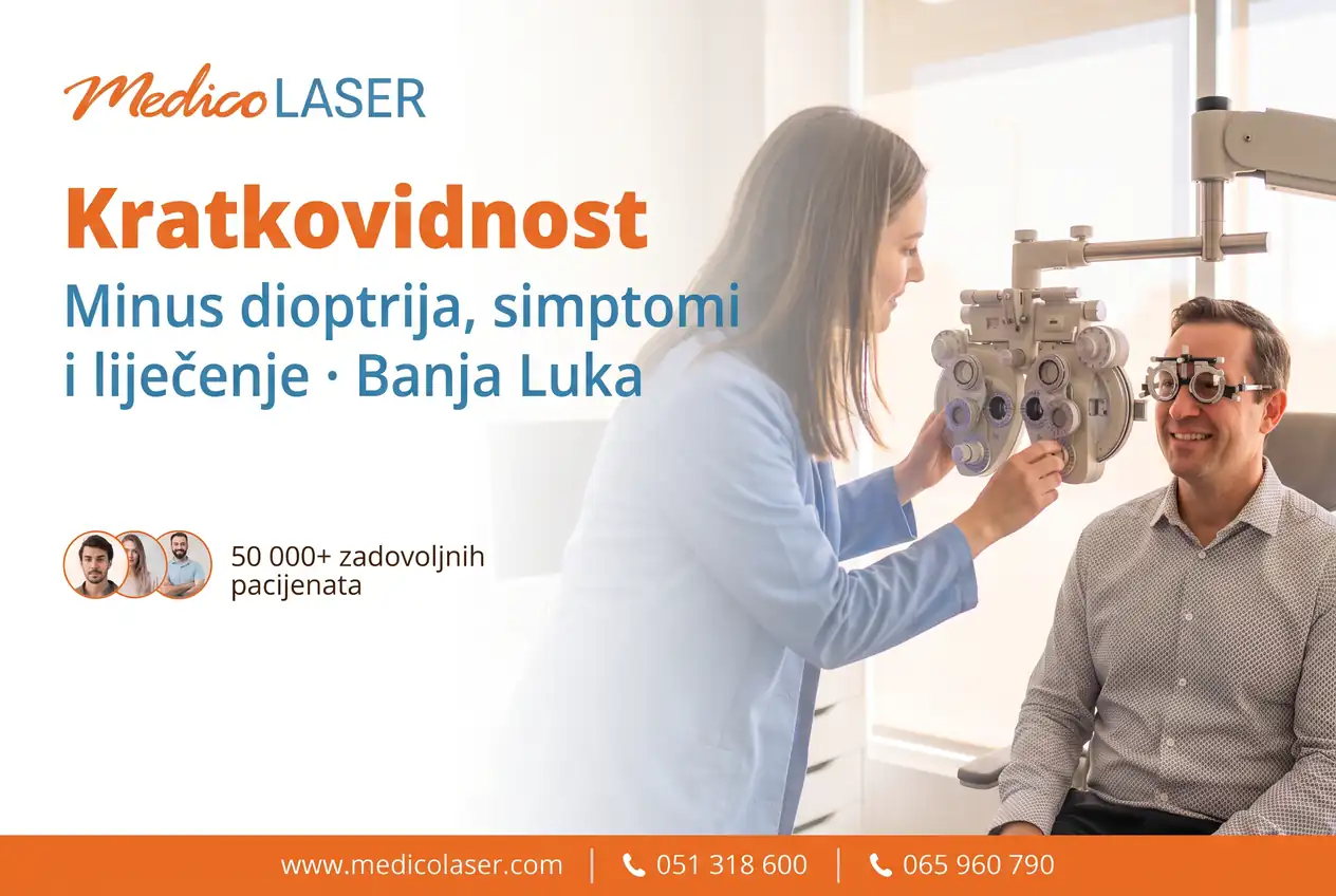 Kratkovidnost (MIOPIJA) – Minus Dioptrija, Simptomi i Liječenje