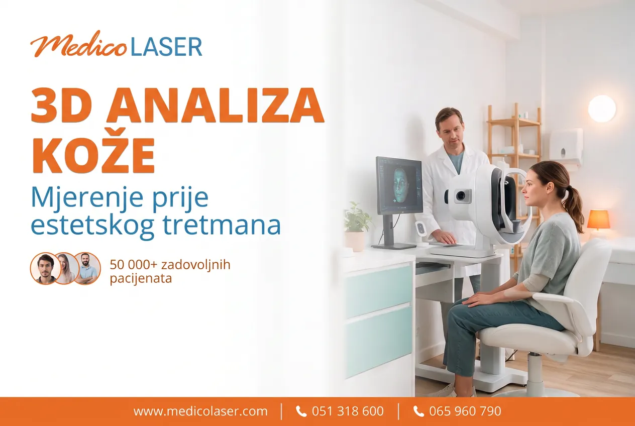 3D analiza kože lica u Banjoj Luci - mjerenje prije estetskog tretmana