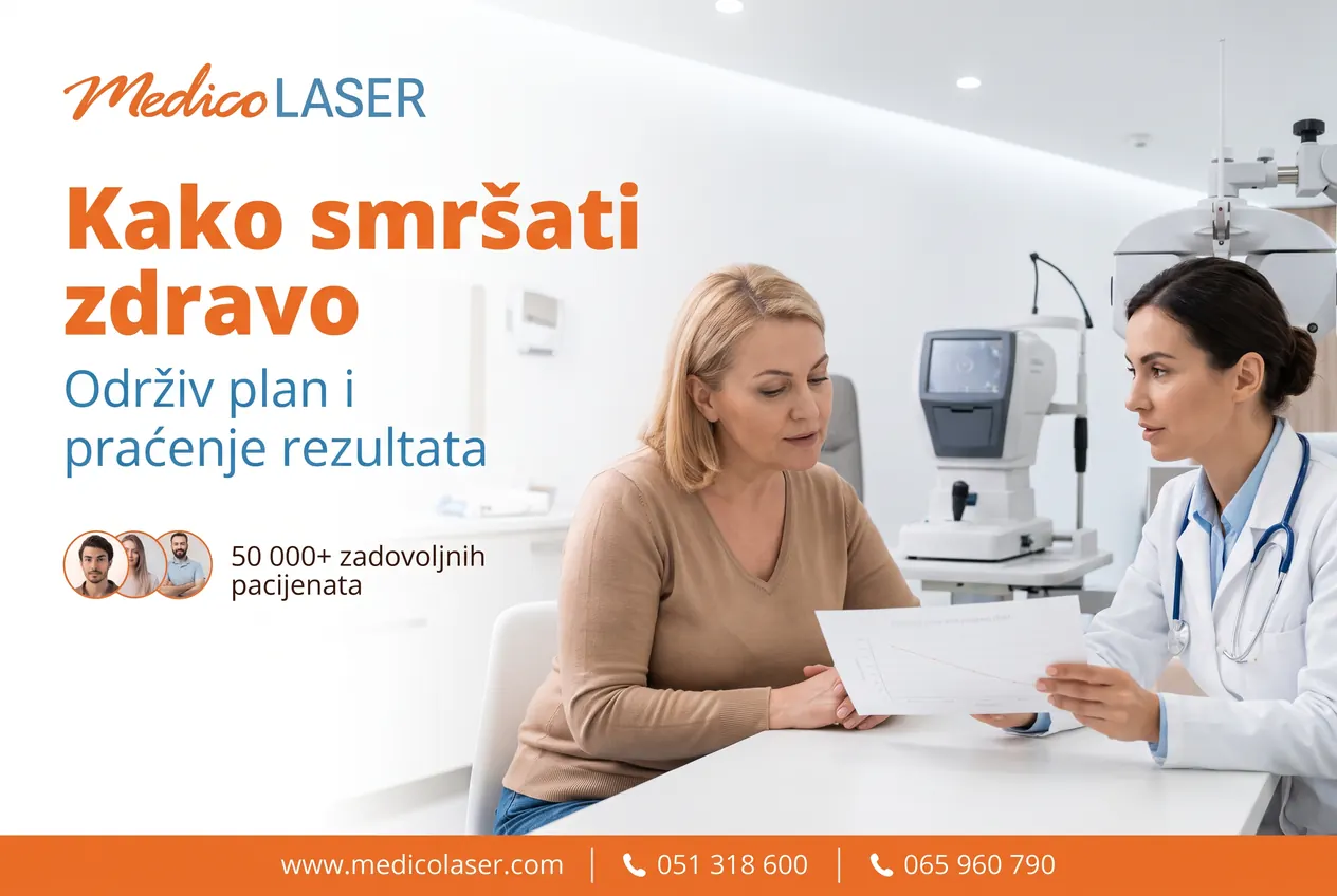Kako smršati zdravo uz održiv plan i praćenje rezultata u Medico Laseru