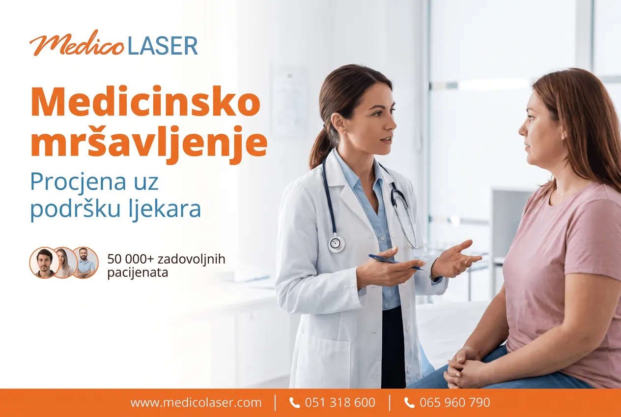 Medicinsko mršavljenje i individualna procjena uz podršku ljekara u Medico Laseru