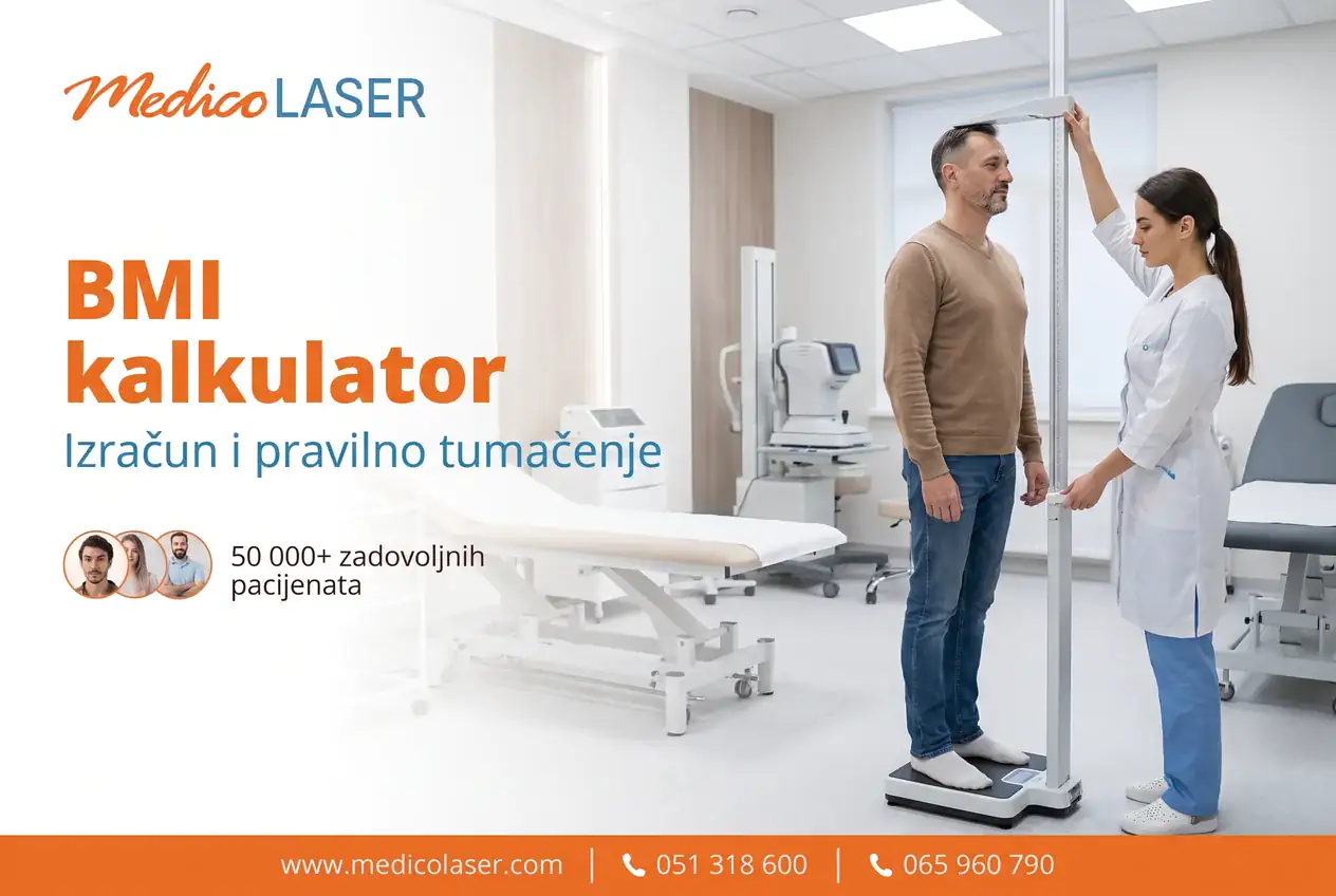 BMI kalkulator za izračun i pravilno tumačenje rezultata u Medico Laseru