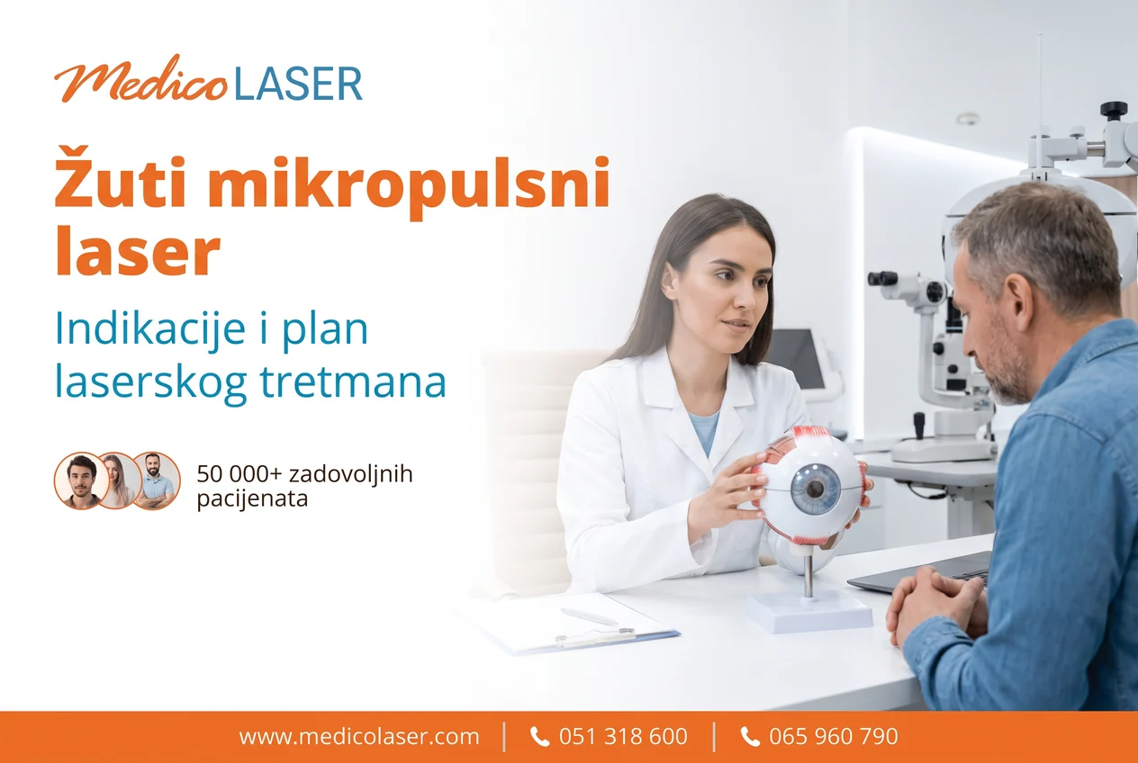 Žuti mikropulsni laser