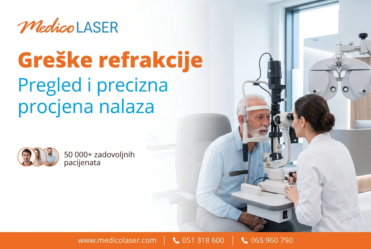 Odabir naočala u optici nakon utvrđene greške refrakcije