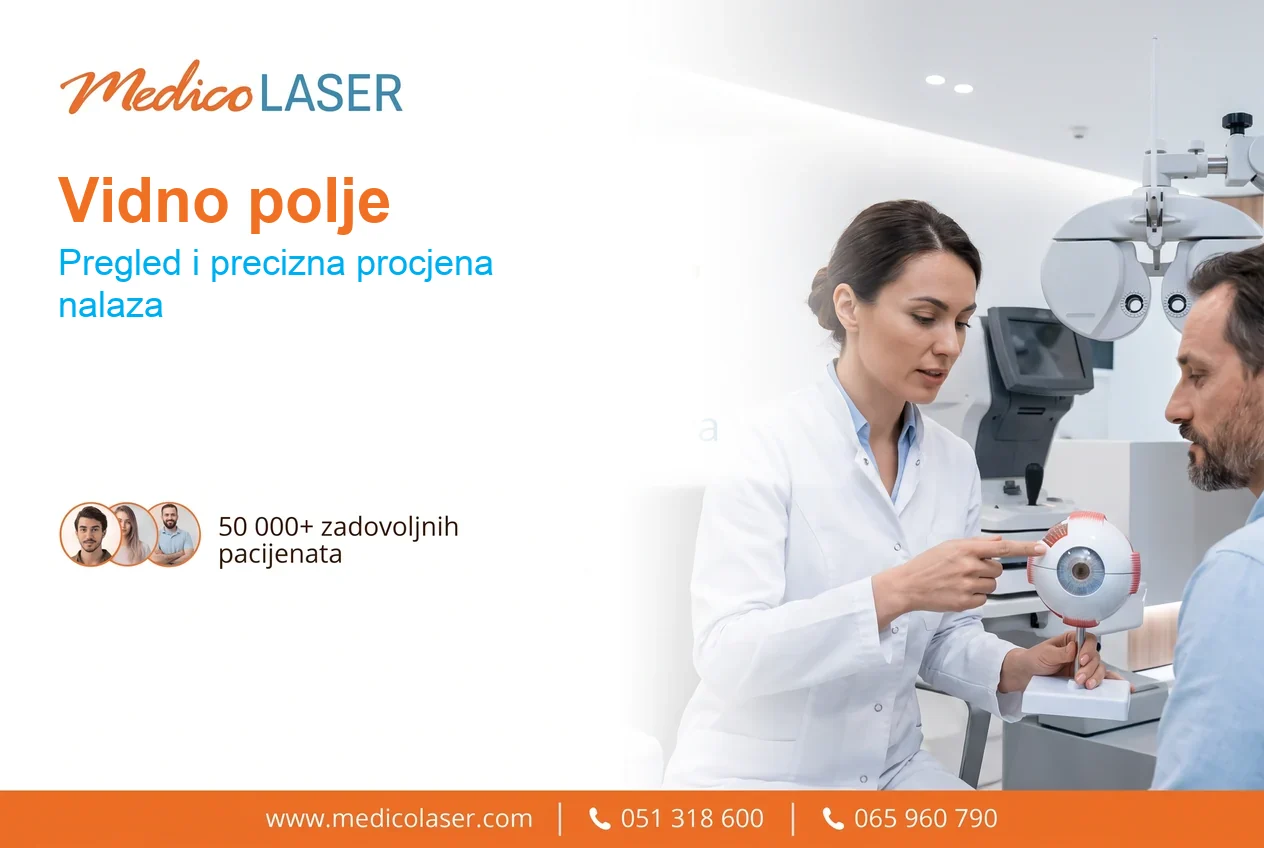 Ispitivanje vidnog polja na Octopus perimetru u Medico Laseru