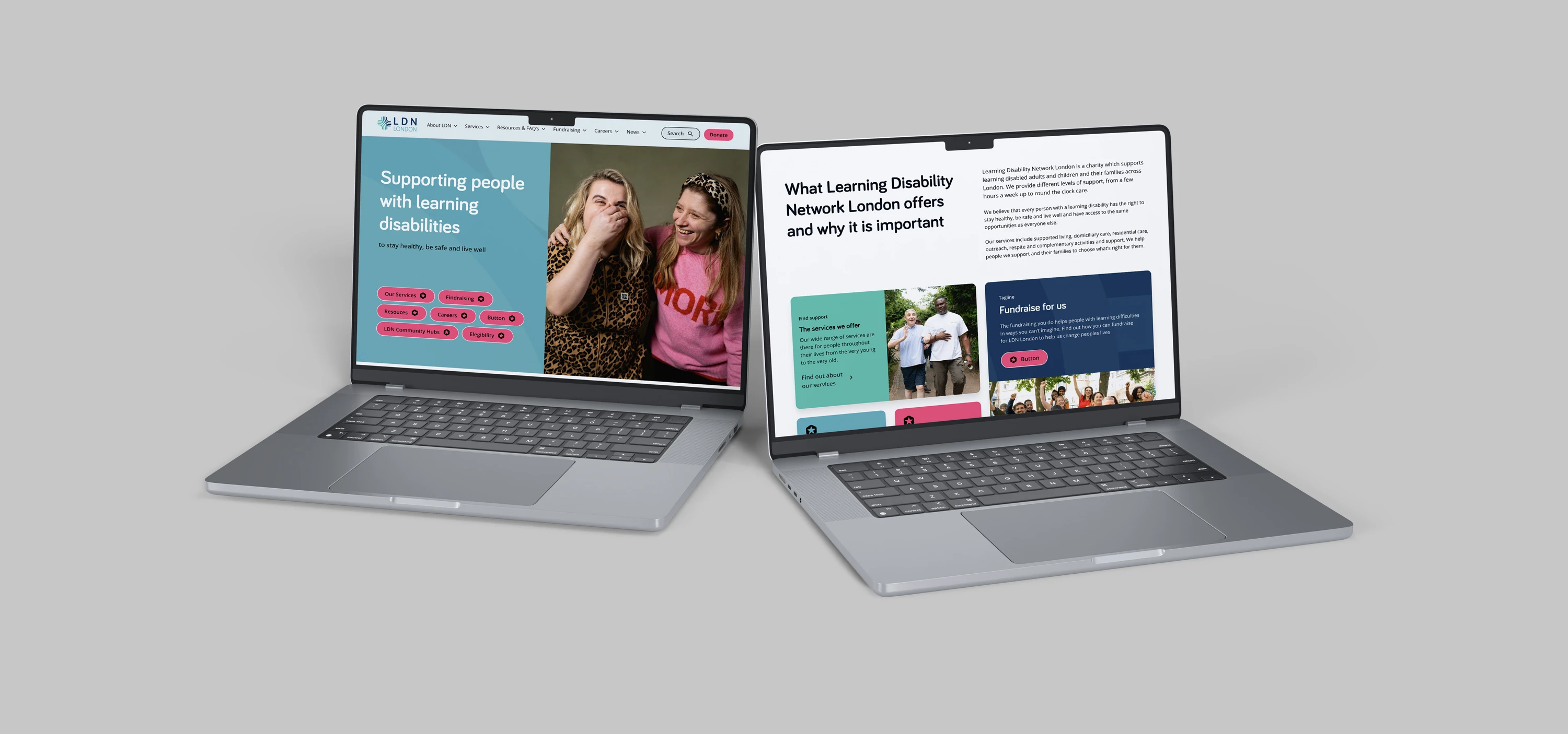 Learning Difficulties Network London Website redesign