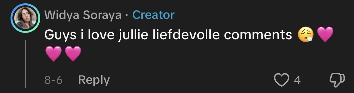 Widya Soraya: Guys i love jullie liefdevolle comments