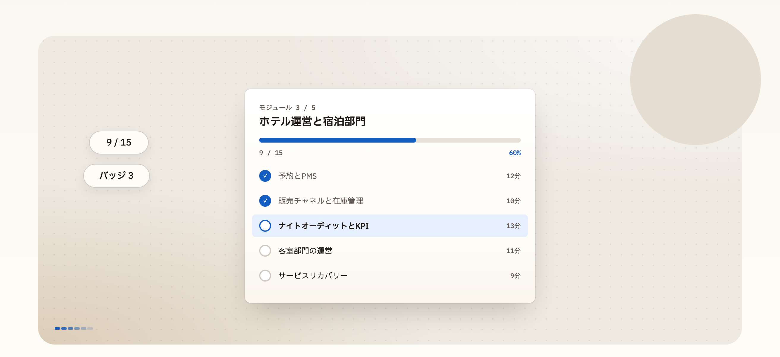 受講中のKankoHRアカデミーの講座。