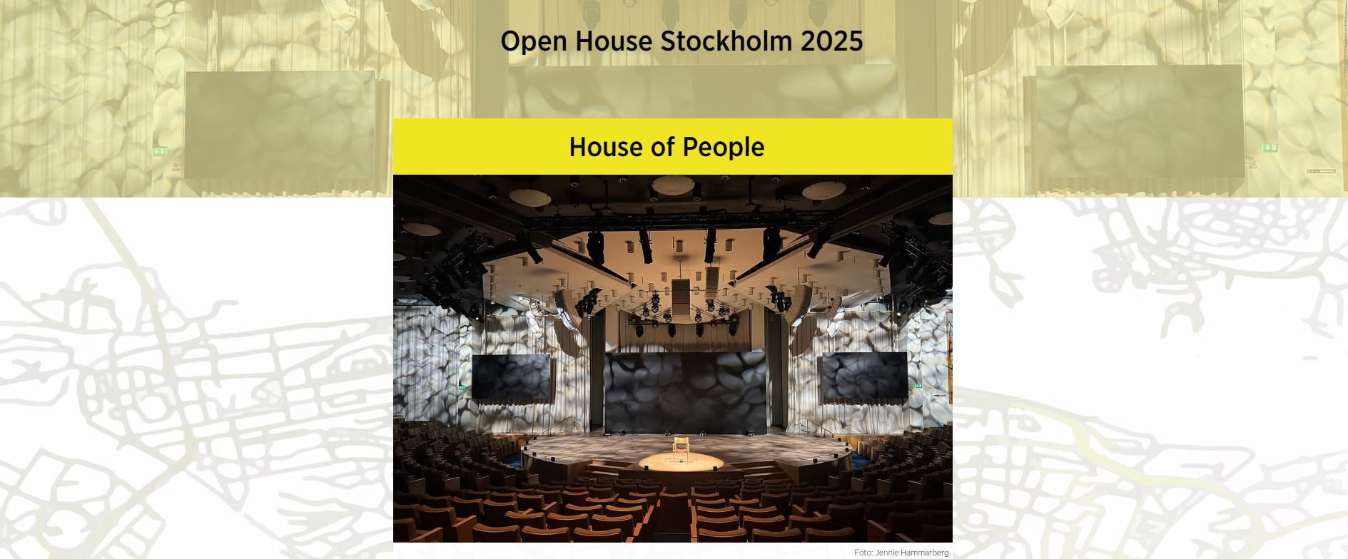 Folkets Hus deltar på Open House 2025