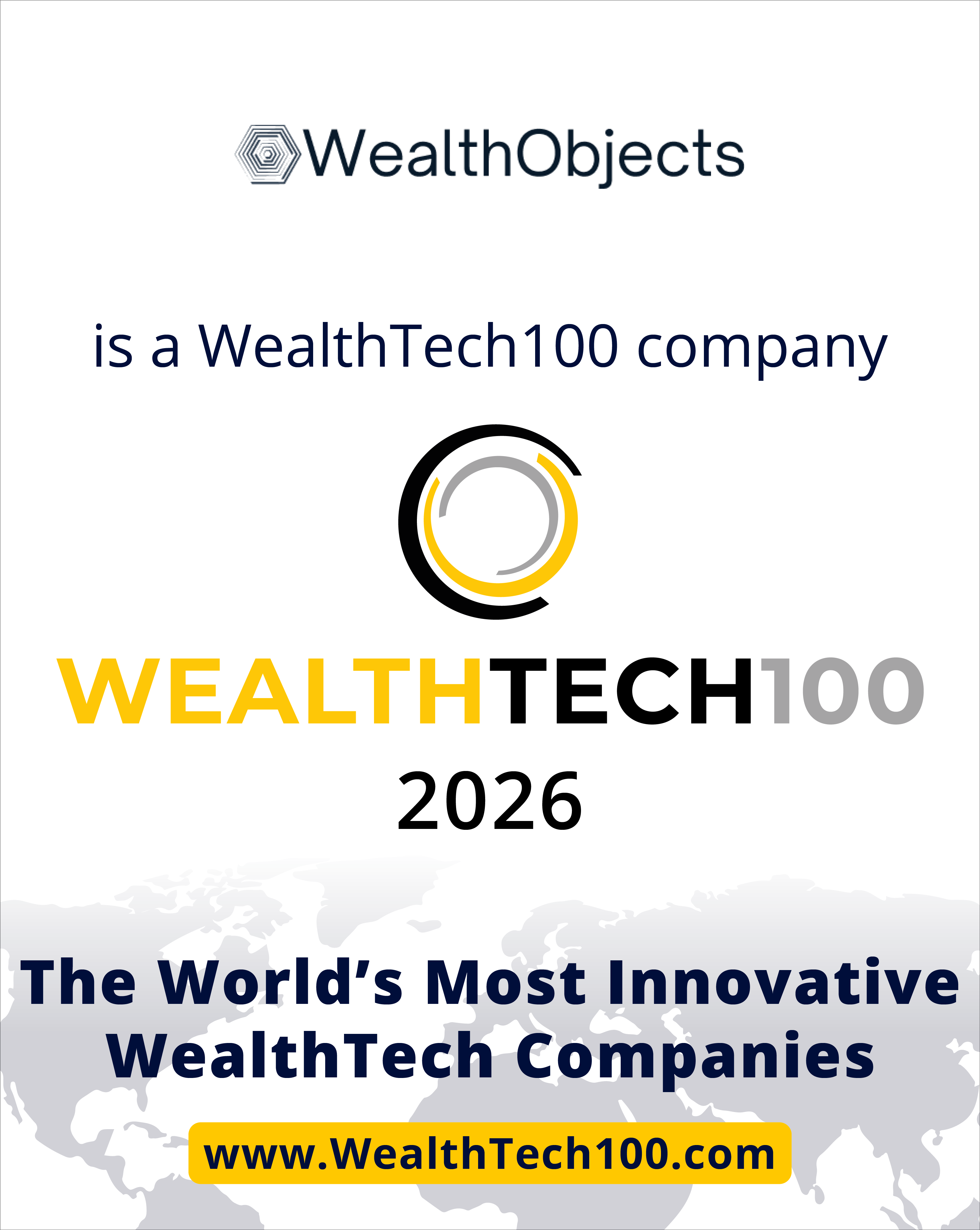 WealthObjects Recognised in WealthTech100 2026 for Driving AI Innovation in Wealth Management