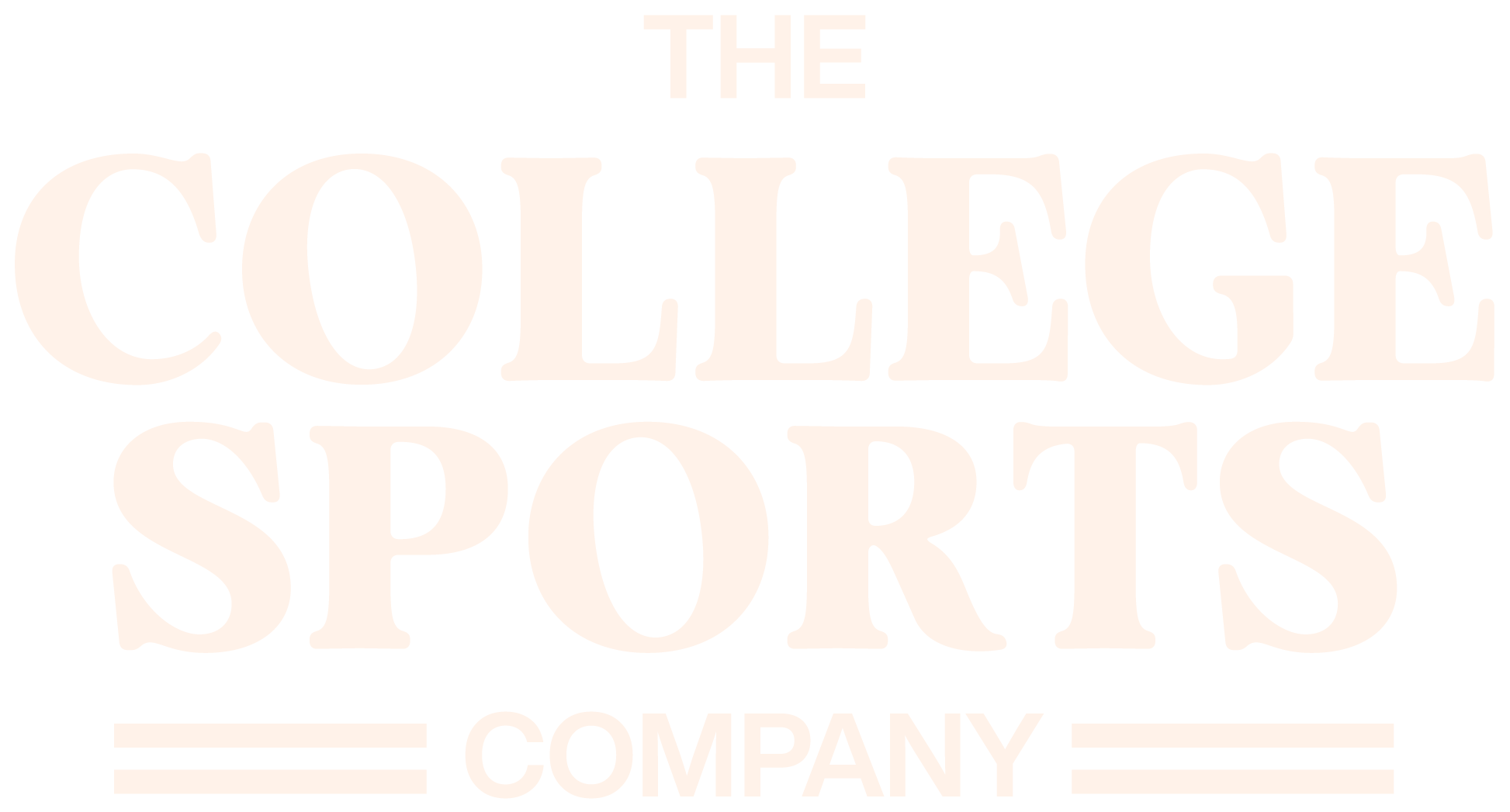 the college sports company logo