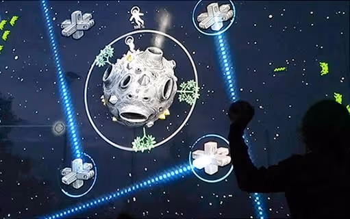 Touch wall in action