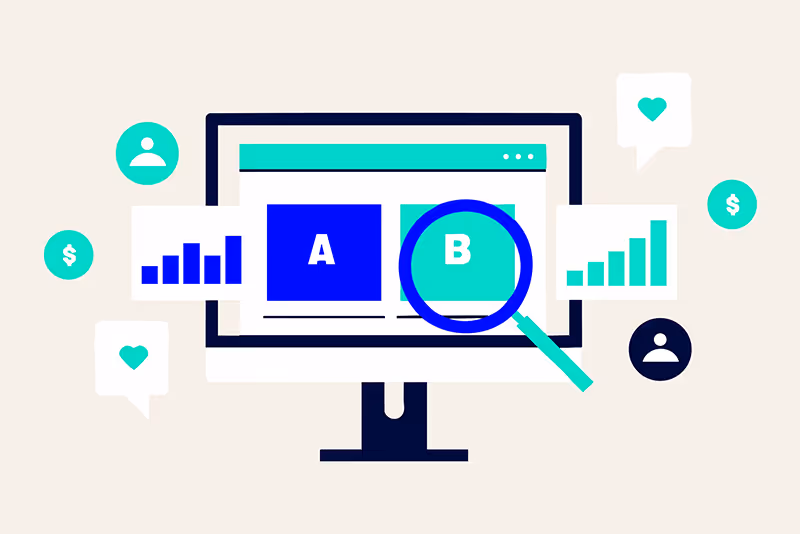 Vergelijk varianten met A/B testing om te ontdekken wat het beste werkt. Verbeter conversies, klantbeleving en online prestaties met slimme experimenten.