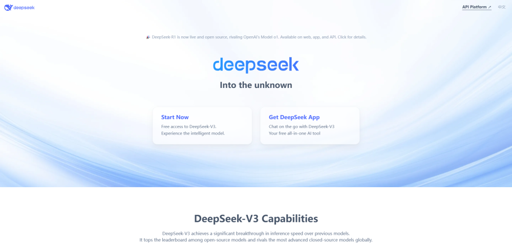 Promotionele afbeelding van DeepSeek