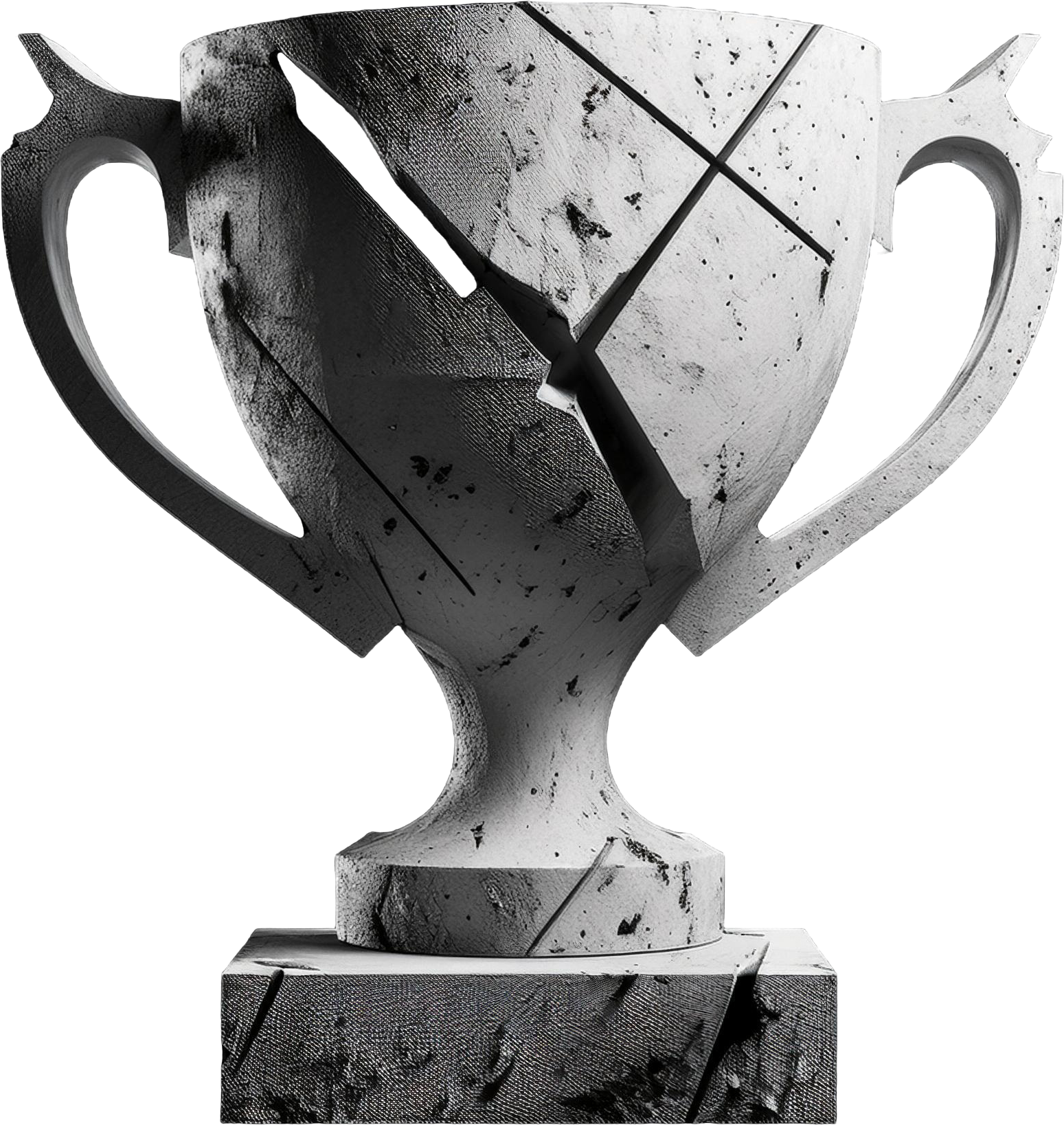 Award cup made out of concrete