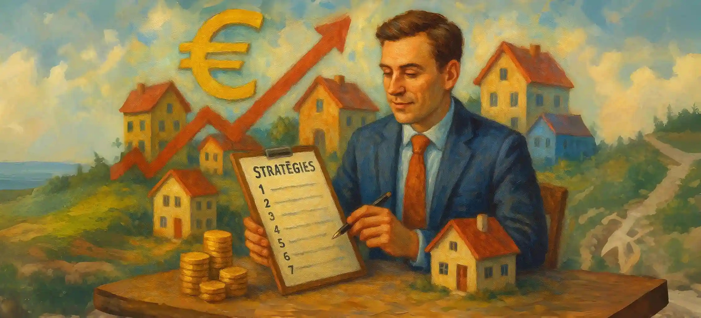 Conseiller analysant 7 stratégies investissement immobilier locatif 2025 avec rendement et croissance patrimoniale
