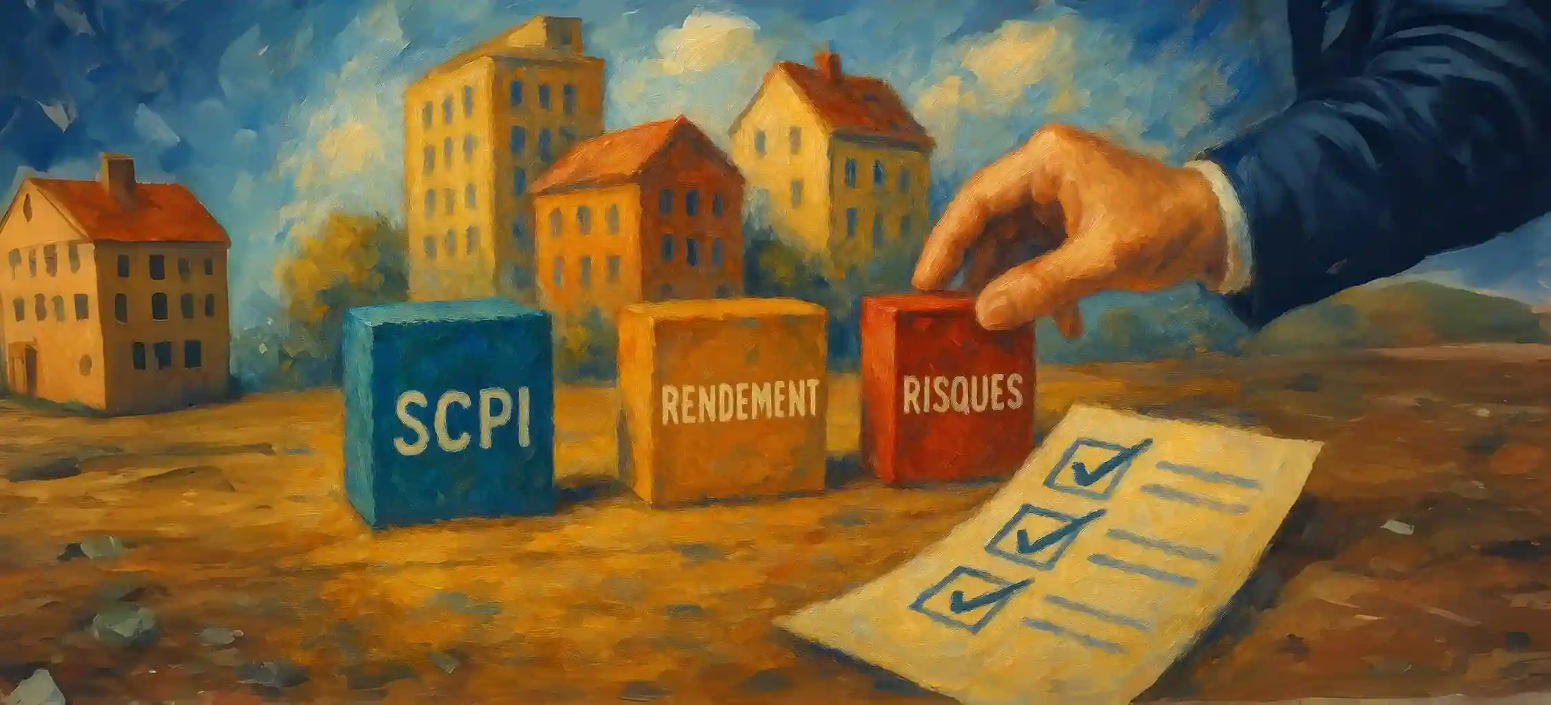 Analyse investissement SCPI 2025 avec checklist rendements risques et sélection immobilier pierre-papier
