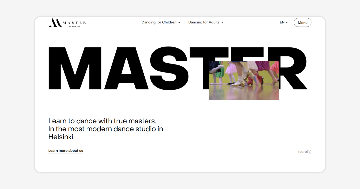 Крупнейшая танцевальная школа Финляндии — Master