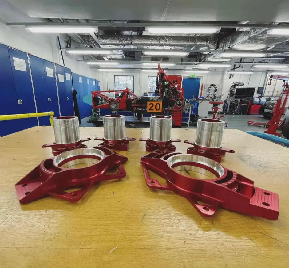 Components of the Kingston Racing team's car