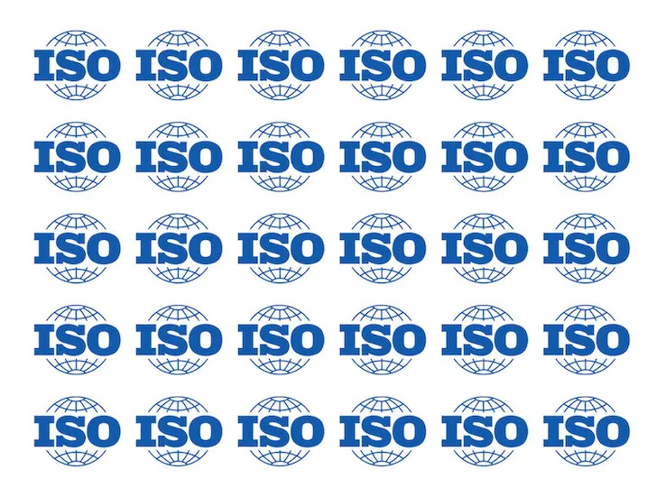 A set of ten blue and white numbers