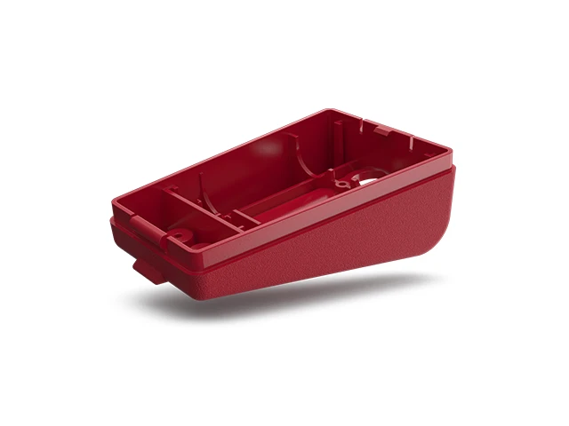 A red plastic mould.