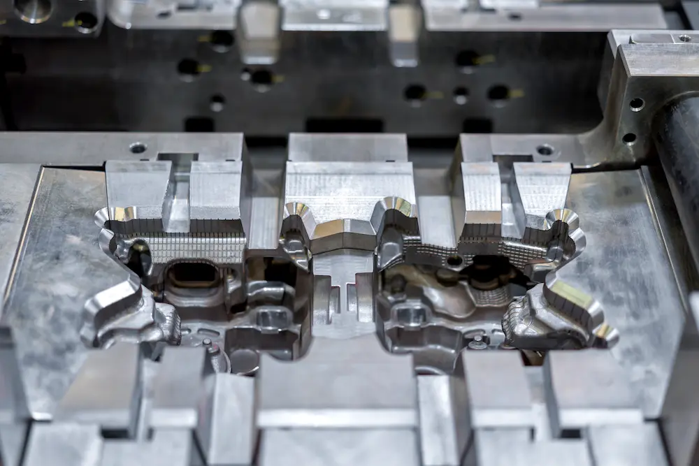 A machine that has some metal parts in it