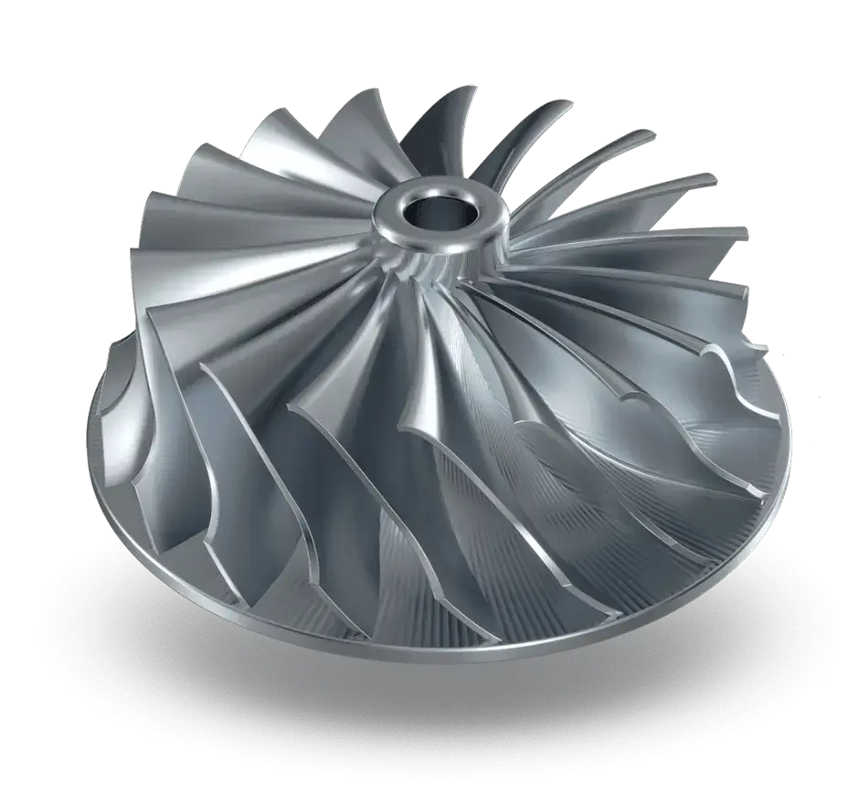 A large metal object on a white background