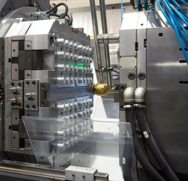 A large metal machine.
